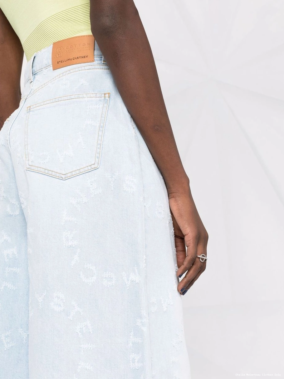 Affordable denim distressed Stella Women culottes McCartney Logo Stella 0716